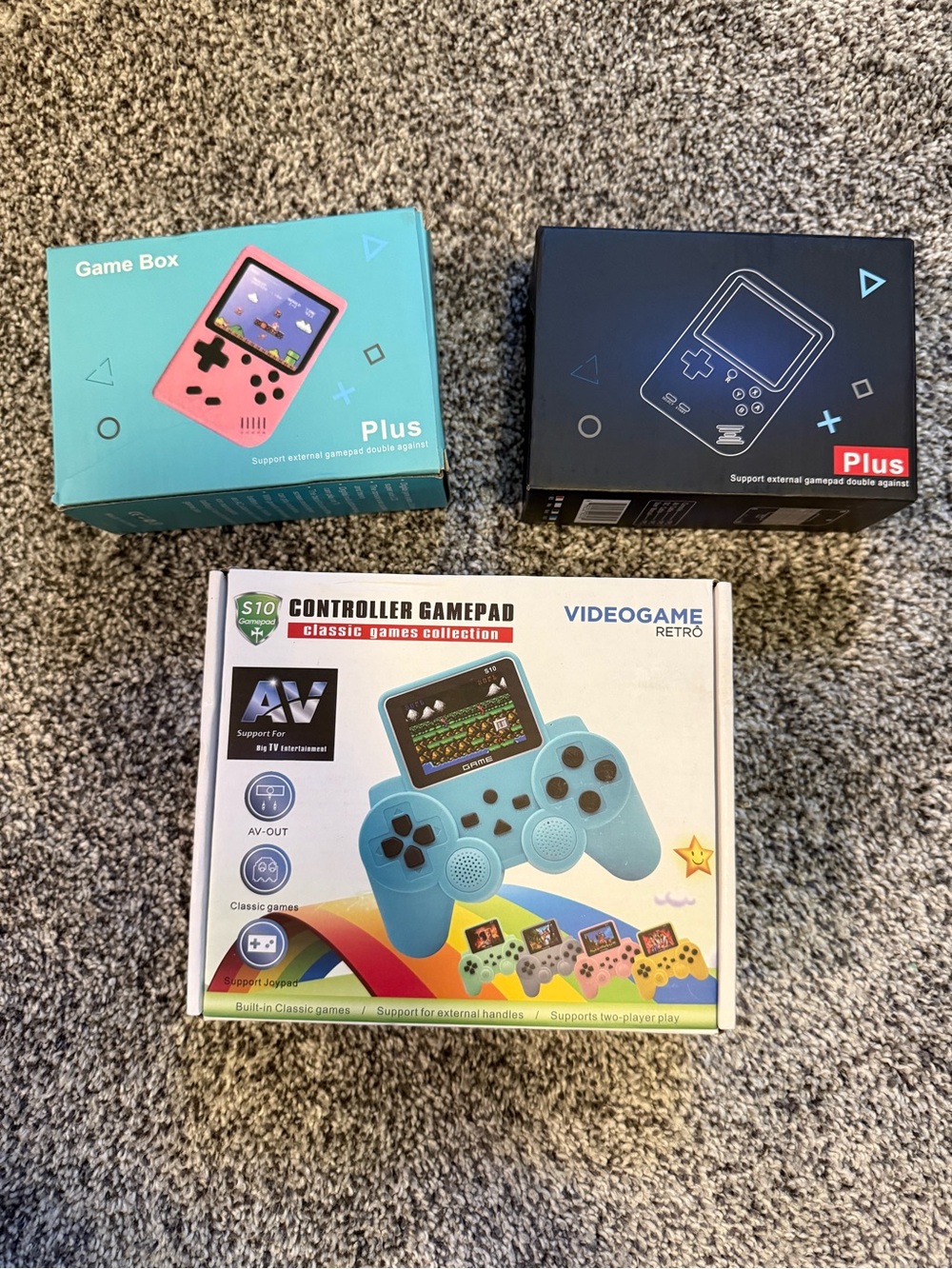 Retro Video Game Controller Gamepad - Bundle of 3